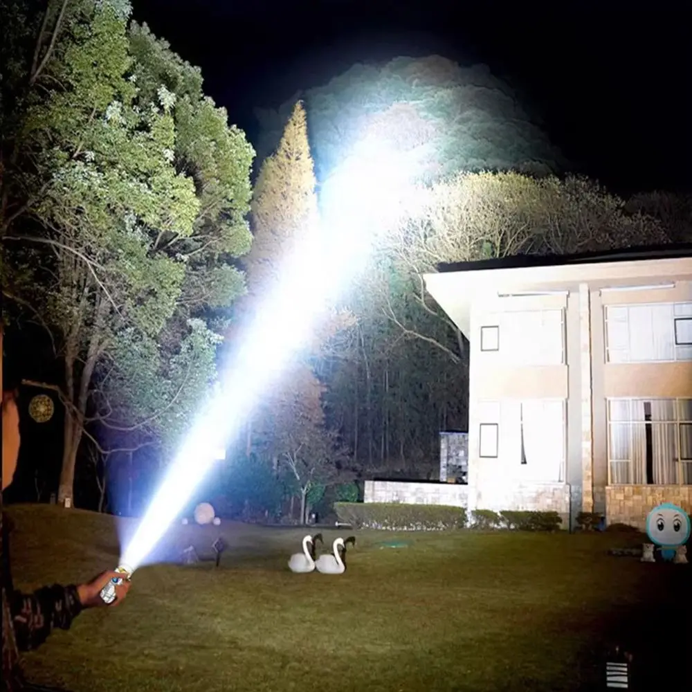 

Прочный мини-светодиодный фонарик с несколькими режимами, супер яркий фонарик дальнего действия, трехглазый фонарик для пешего туризма