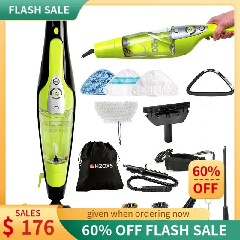 

H2O HD DUALBLAST Steam Mop Handheld Steam Cleaner For Floor Cleaning, Hardwood Floors, Grout Cleaner,Tiles and Carpets