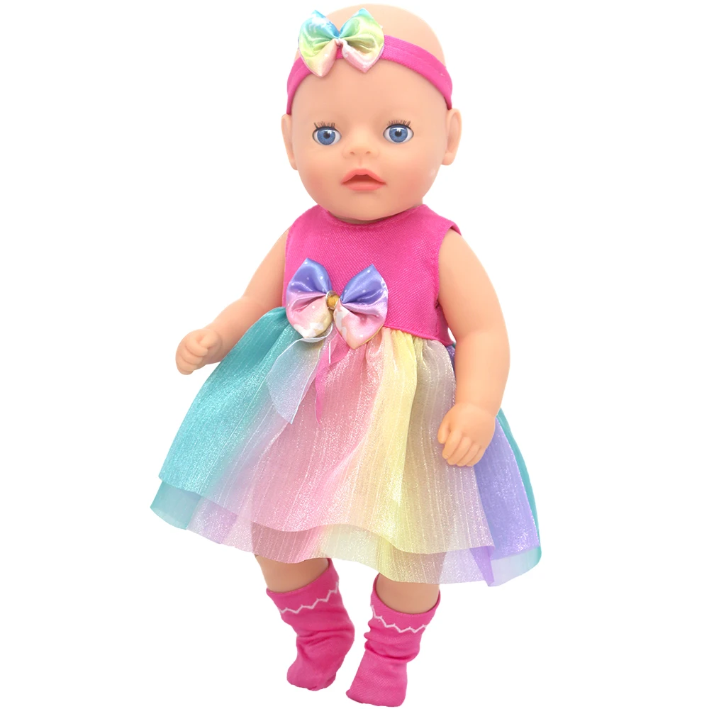 Puppenkleidung für 43 cm geborene Babypuppe, 13–18 Zoll, Neugeborene Puppe, niedliche Pullover, Strampler, Anzug, Puppenzubehör, Festival, Geburtstagsgeschenk – Detail 17
