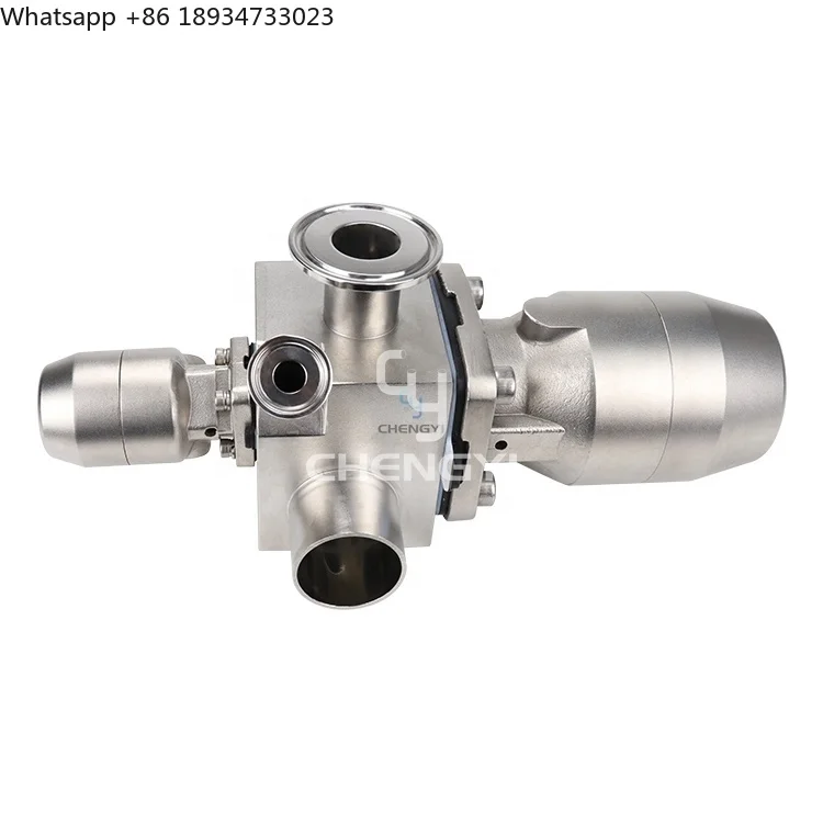 Pharmaceutical Stainless Steel Tri Clamp Welded SS316 Pneumatic Sanitary Diaphragm Valve