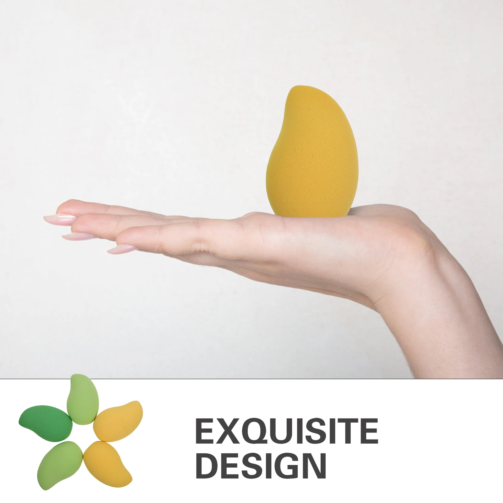 

5 pcs Mango Makeup Unique Washable Powder Sponge Set Liquid Foundation Tools Accessories Body Egg
