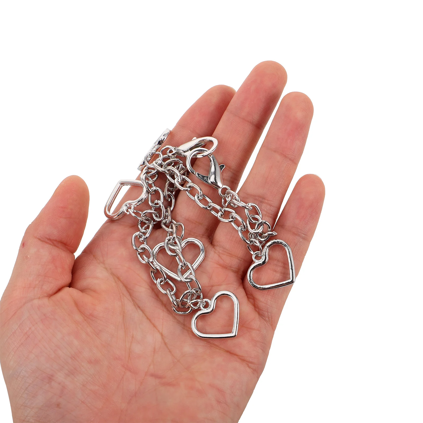 2 قطعة سلسلة الأحذية القلب جوفاء للأحذية الرياضية سبائك الزنك قلادة سحر الديكور النساء الرياضة إكسسوارات الأحذية الأحذية #4