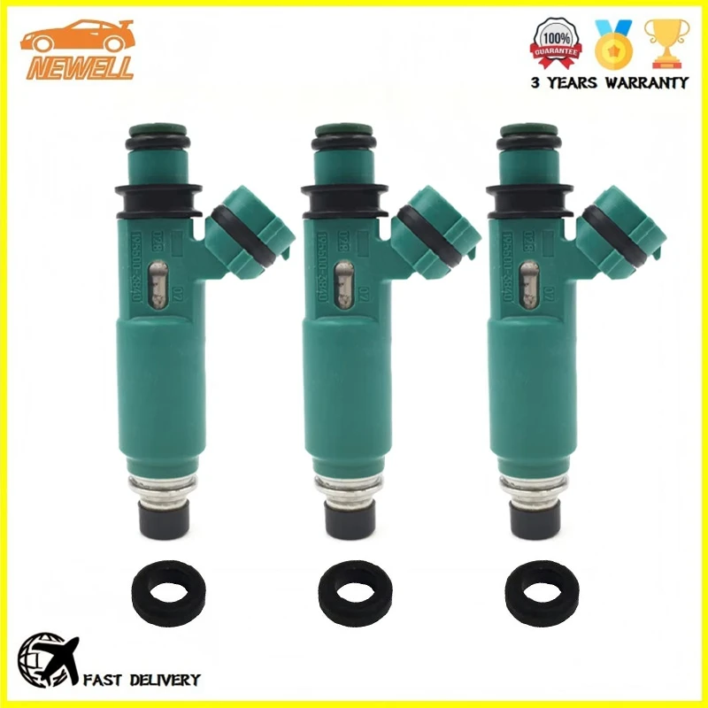 3pcs 195500-3840 06164-PHM-000 1955003840 842-12200 Fuel injector For 2000-2006 Honda Insight 1.0L I3