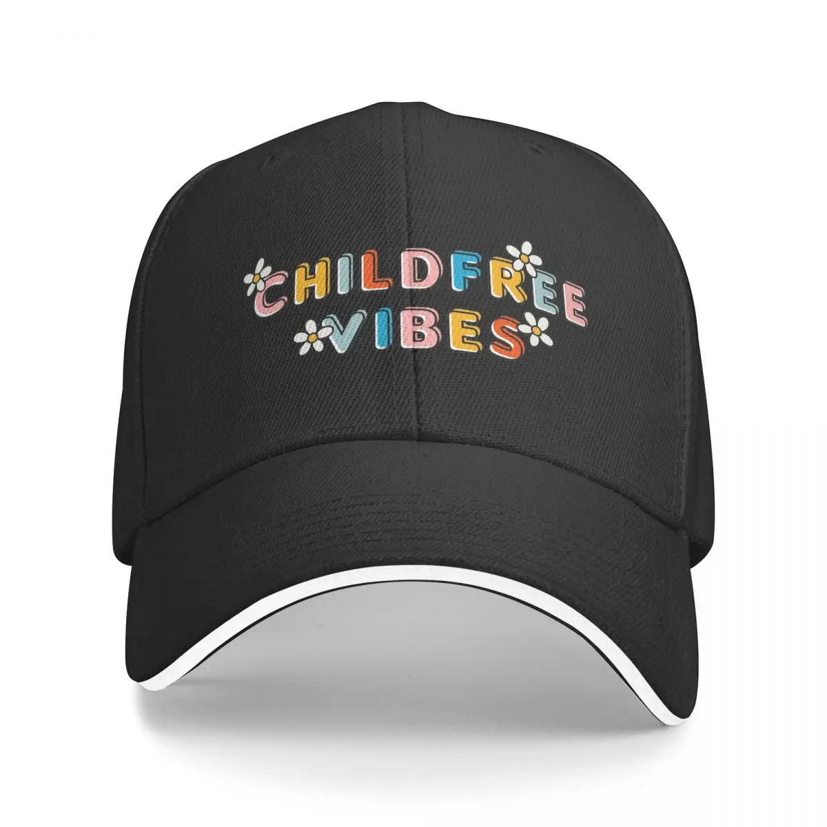 Chapéu de beisebol ajustável personalizável, boné infantil Vibes, chapéu unisex Hip Hop, moda casual, verão, policromático