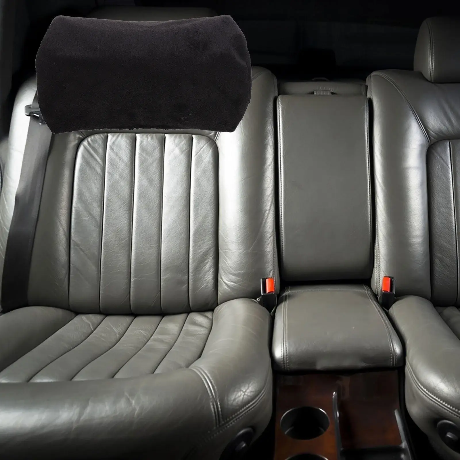 Cylinder Pillow Cover Crystal Fleece Neck Pillowcase for Car Headrest Reusable Long Round Pillow Cover Neck Pillowcases