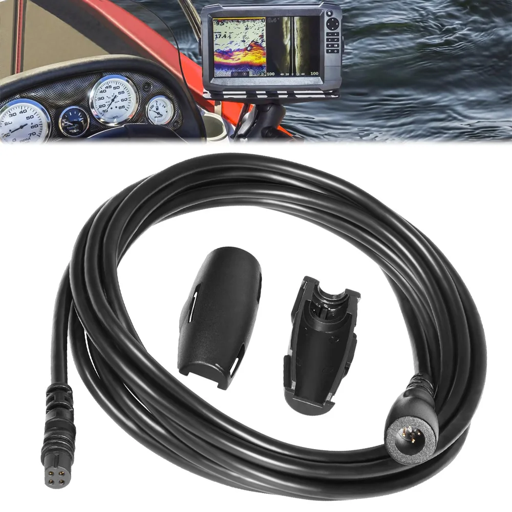 Replace for Garmin 010-11617-10 Transducer Extension Cable, fit for Echo 100 200 300 500 Series echoMAP Series 4-Pin 10ft(3m)