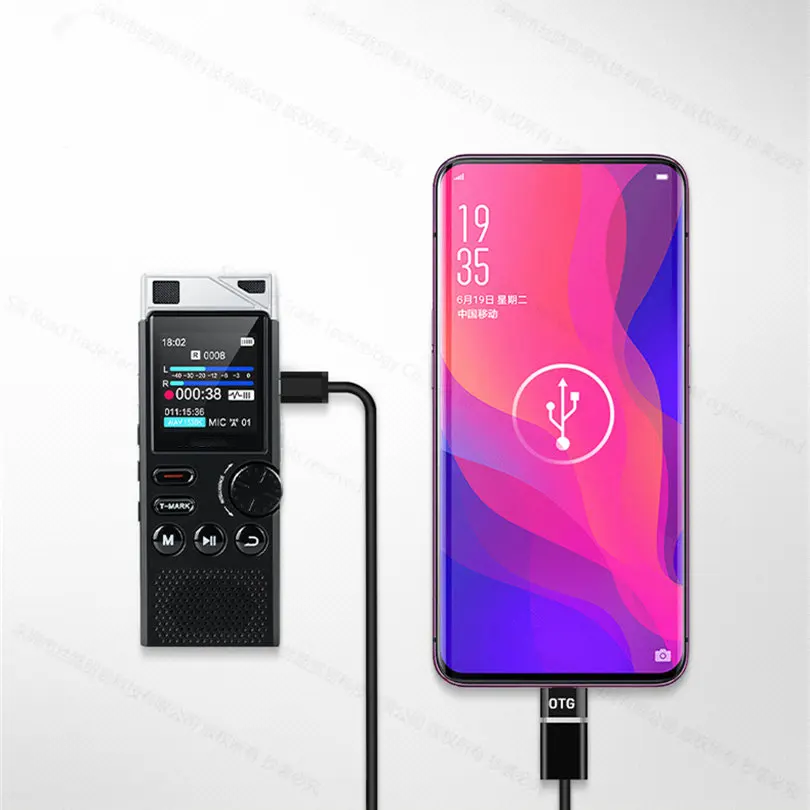 E750 registratore digitale ad attivazione vocale dittafono professionale apparecchi acustici microfono esterno temporizzato Line-in minuti di riunione