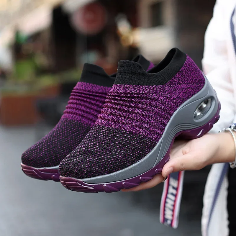 Damskie trampki Wszechstronne damskie trampki ortopedyczne Buty na platformie Damskie buty na co dzień Antypoślizgowe, odporne na zużycie Tenis De