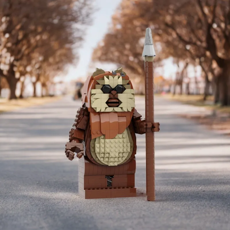 915pcs MOC Wicket de Ewok Ster Beslag Karakter Beeldje Cartoon DIY Model Bouwstenen Verjaardagscadeau