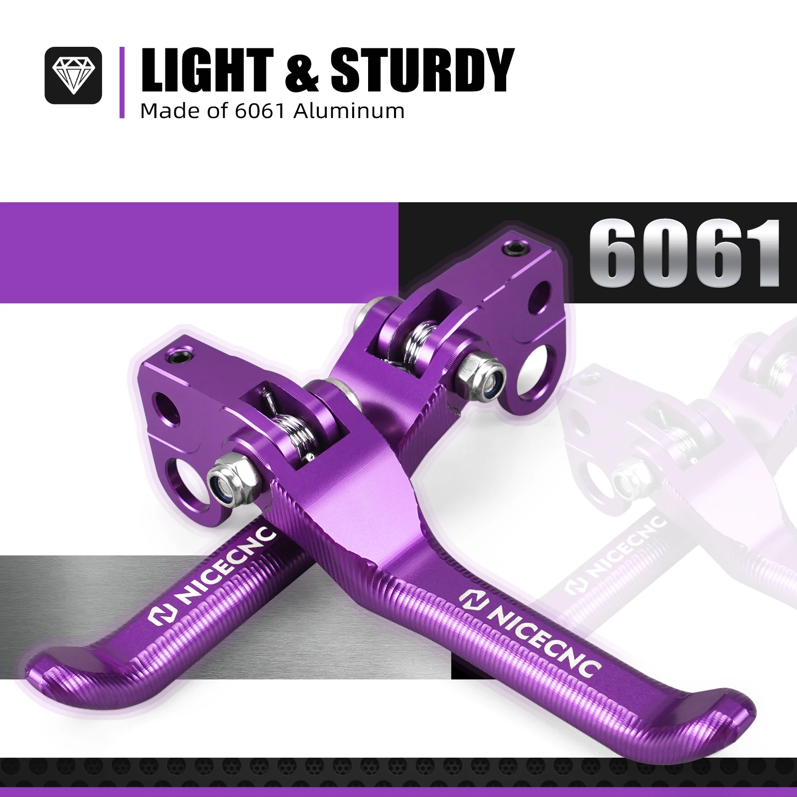 NICECNC For Surron light bee X S L1E 2024 Sur ron Parts Segway X160 X260 NICECNC Folding Front Rear Brake Levers Electric Bike