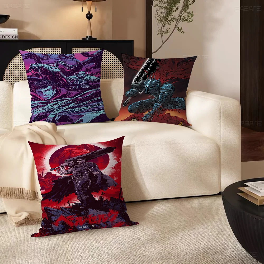 Berserk Cushion Cover Pillow Cover Decor Pillowcase Printed Cushion Case For Couch