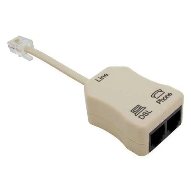 with Splitter Noise Filter Connects Wall Jack Voice Device Easy use Cable In-line Adapter Hot 2018 High Quality