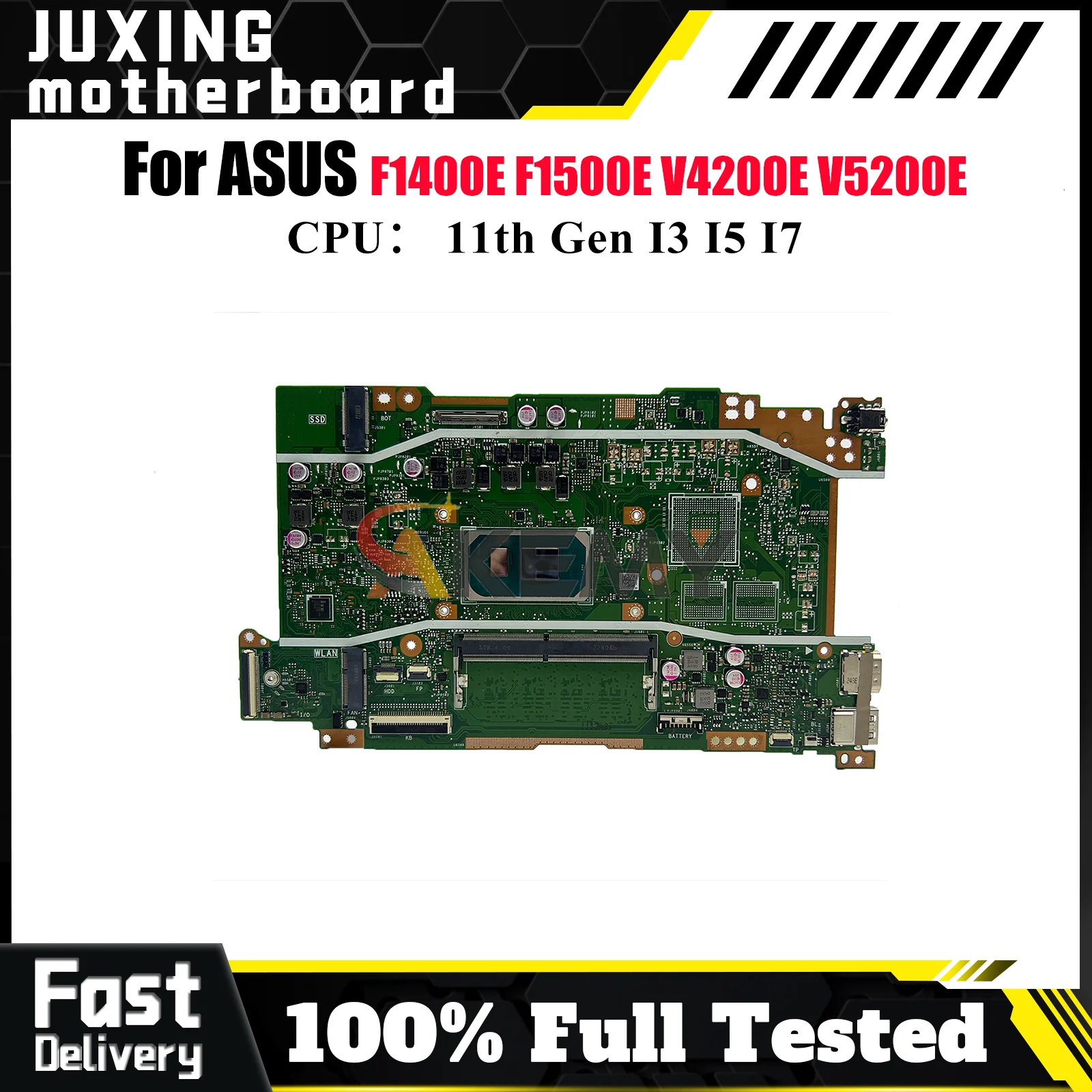 

X415EA Laptop Motherboard For ASUS VivoBook F1500E X415EP X415EA F1400E V4200E V5200E X415EQ X415E Mainboard With I3 I5 I7 CPU