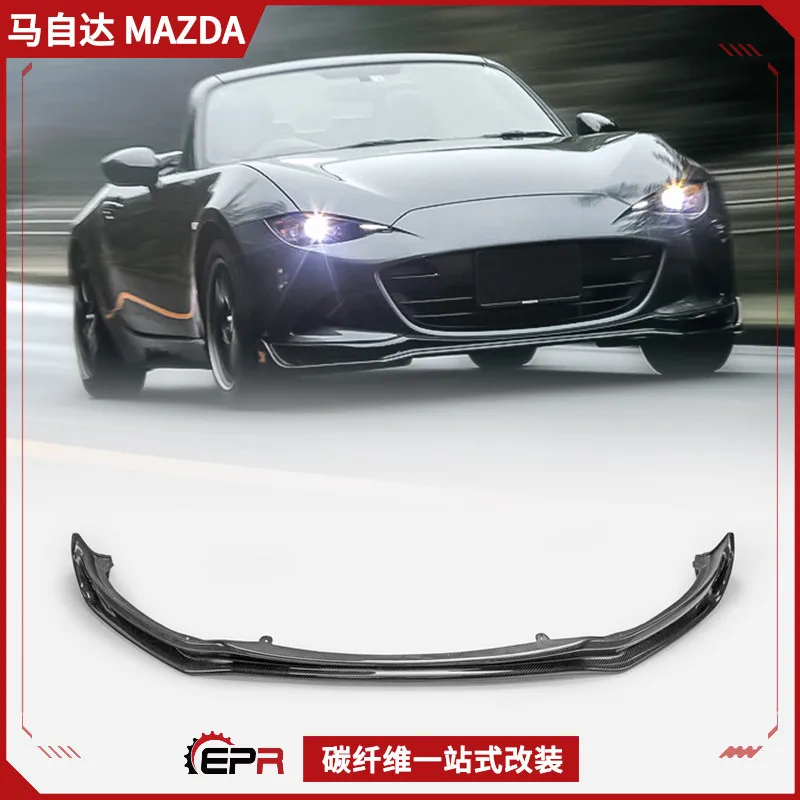 

Подходит для Mazda MX5 ND из углеродного волокна Autoexe, передний спойлер, комплект модификации головки губ