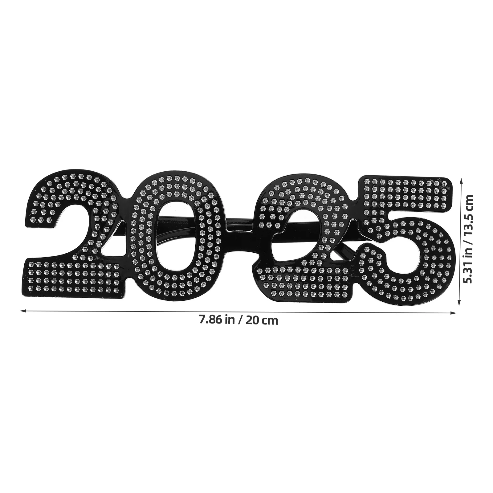 

1Pair 2025 Modeling Eye Wear New Year Party Decors Pc Material Lightweight Comfortable Fit Most People 2025 Eyeglasses