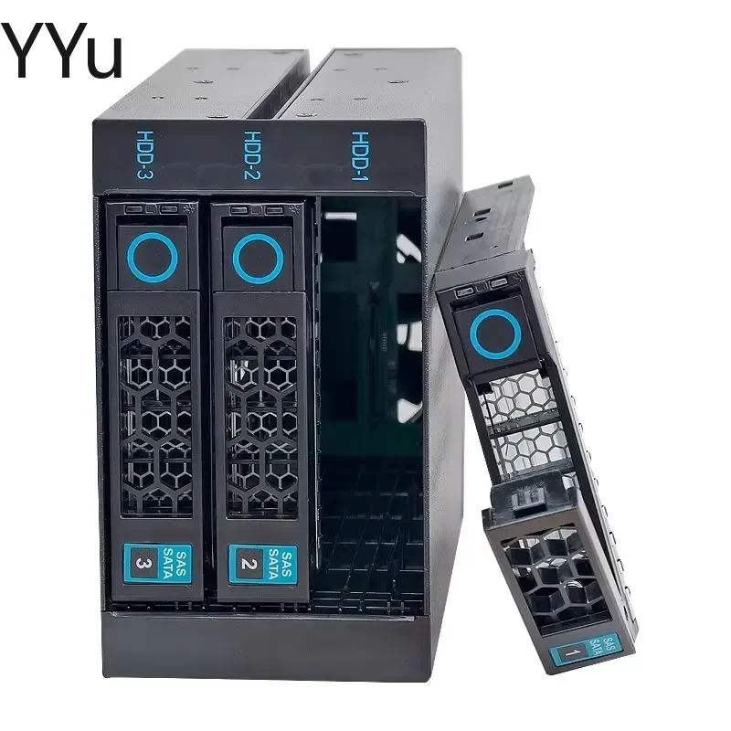 for 3 Bay Hot Swappable Hard Drive Tray Module 3.5 inch SATA SSD HDD Rack Plug and Play Backplane for SFF 8643 Enclosure