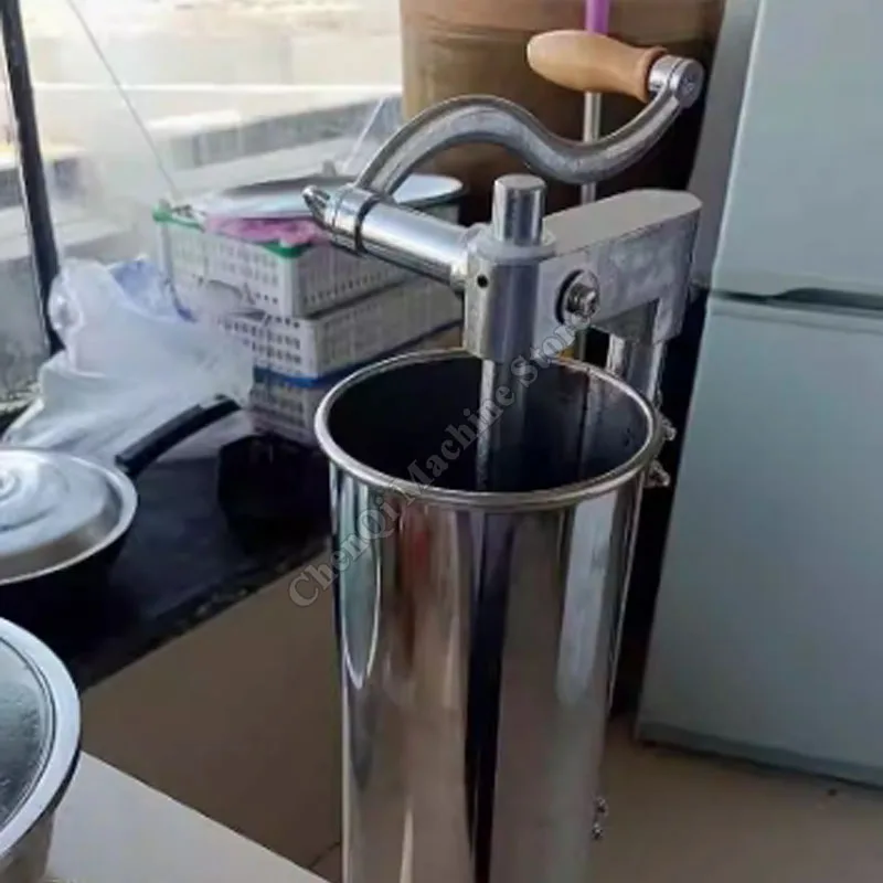 소시지 필러 수직 고기 필러 Stuffer 쉬운 청소 수동 도구 주방 홈 레스토랑 소시지 Stuffer 기계