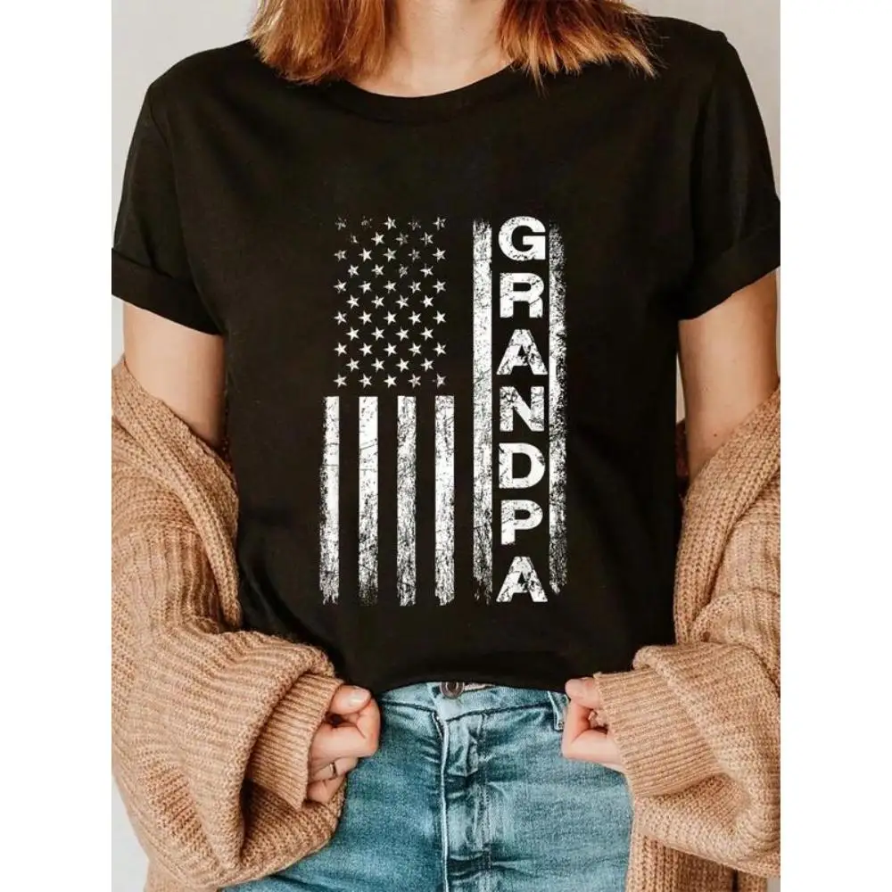 

Patriotic Grandpa T-Shirt Men S-3XL American Flag Graphic Tee Loose Fit Short Sleeve Summer Casual Top Father’s Day Gift
