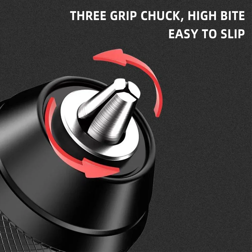 Imagem -03 - Auto Locking Metal Drill Chuck Keyless Quick Change Conversion Change Adapter Martelo Elétrico de Impacto Ratchet Drill Chuck 10 mm 13 mm