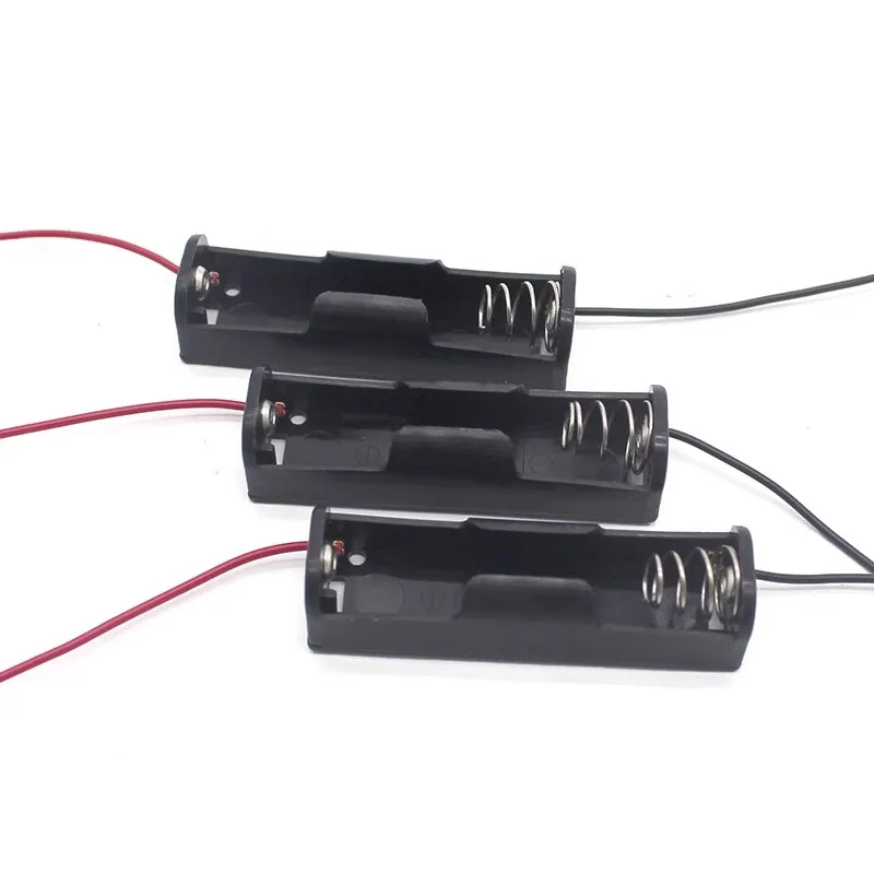 10pcs 1 section 14500 battery box 3.7V lithium battery storage box DIY toy No. 5 power box without lid or switch