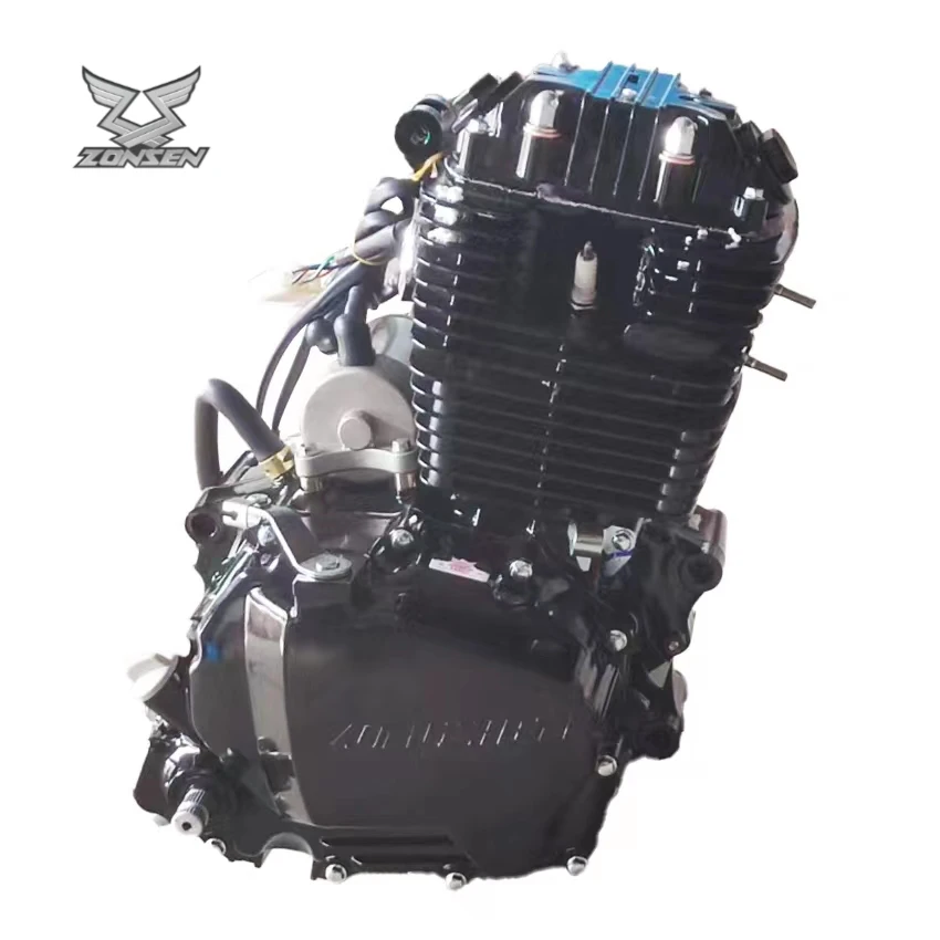 For Handa 200cc Engine Motorcycle Spare Parts Single Cylinder air Cooled with Five Speed  CB200 Engine