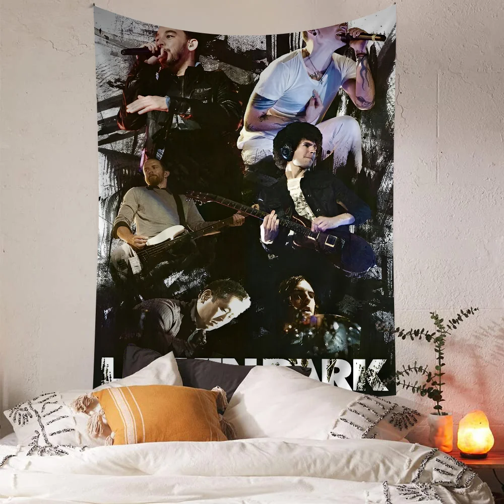 Band L-Linkin Cool P-Park Cartoon Tapestry Wall Hanging Decoration Household Home Decor