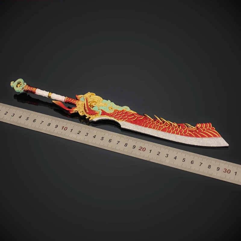 30 cm/11,81 pollici Naraka: Bladepoint Gioco Periferico Grande Ichthyosaurus Coltello largo Arma Modello Giocattolo in metallo Spada Mestiere Ornamento Regalo