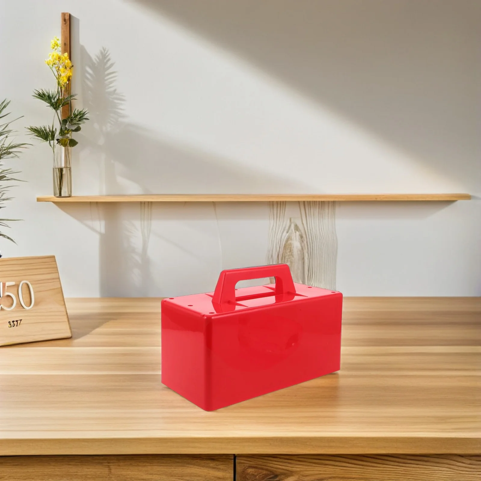 

Snow Brick Maker Large Plastic Mold Bright Red Outdoor Winter Play Snow Castle Brick Maker