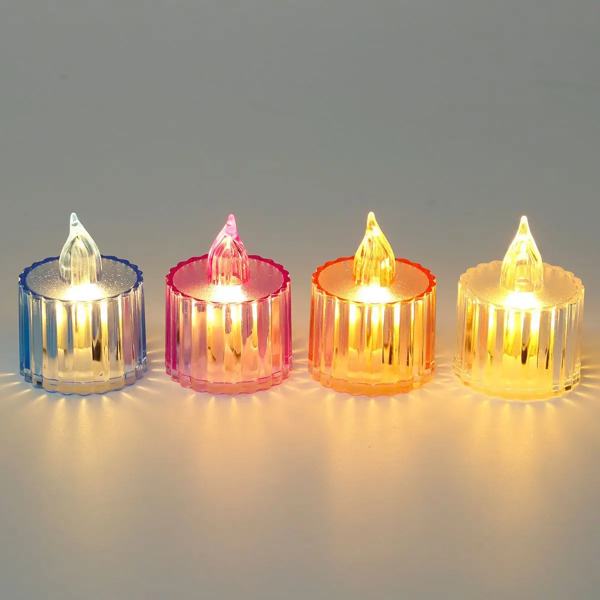 24 Pack Battery Powered LED Electronic Candles Tea Lights  Flameless Candles for Christmas Wedding Party Home Holiday Decor