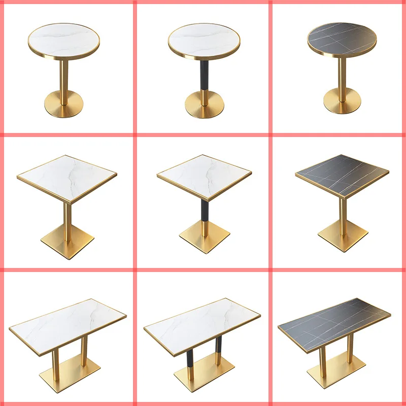 Rock Beam Nordic Nesting Gold Round Living Room Luxury Modern Marble Coffee Tables Set for Home bar Table Lamp Outdoor Counter