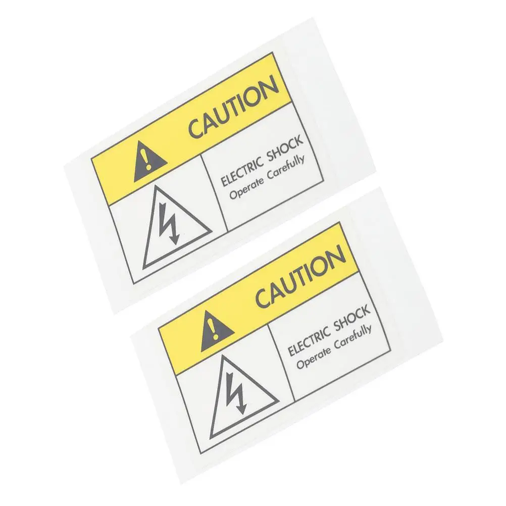 Electric Shock Warning Sign Danger for Caution Shocks Decals High Voltage Labels Stickers