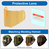ANDELI 5 PCS Welding Helmet Outer Replacement Lens and 2 Pcs Inner Replacement Lens Protective Film Suitable for OPTIM Series