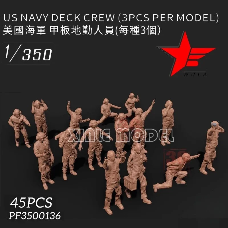 

Wula DIY accessories 3D Resin Printing PF3500136 US Navy Deck Ground Crew 1/350