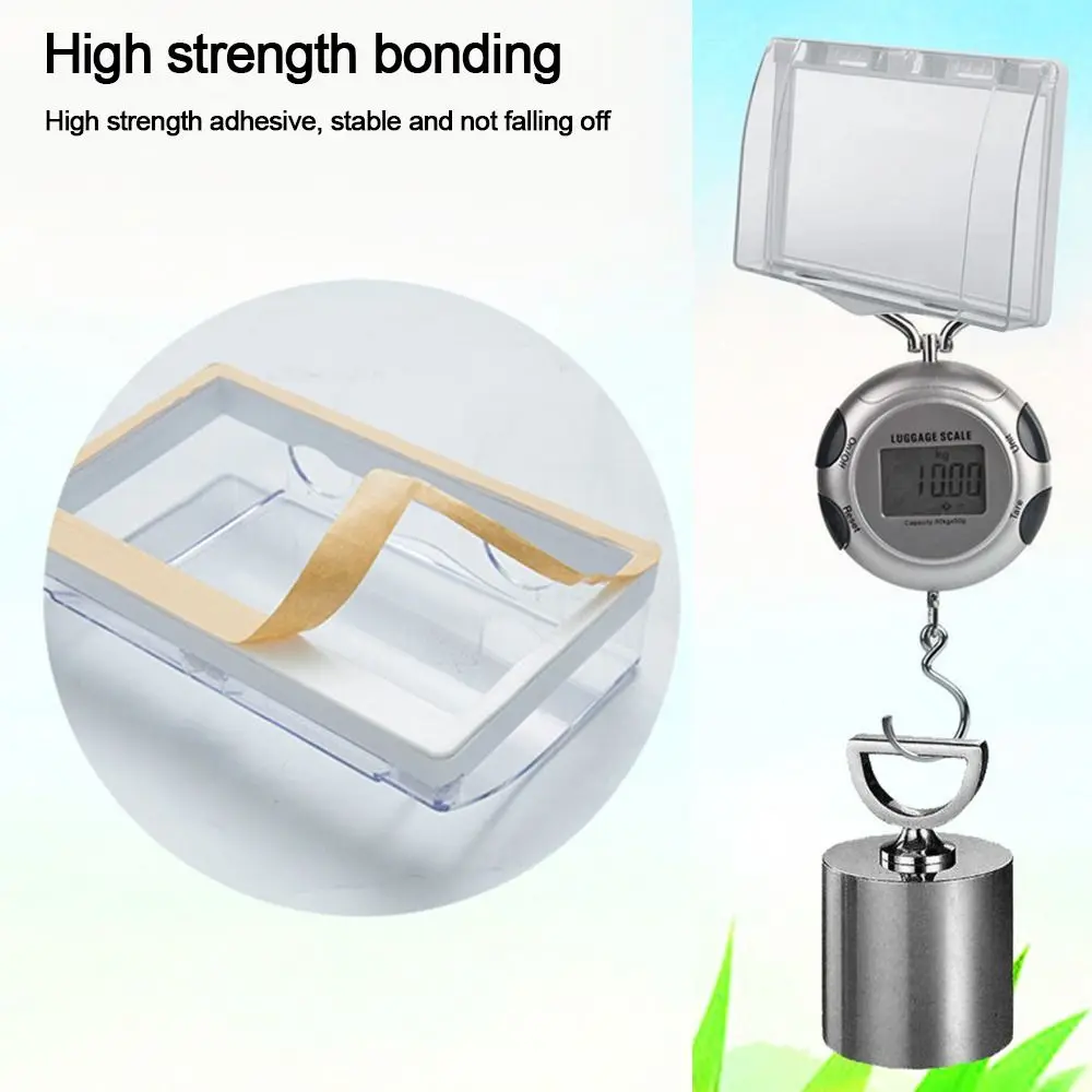 Wall-mounted Switch Protective Cover 86 Type Plastic Electric Plug Cover Self-Adhesive Splash-Proof Box Bathroom