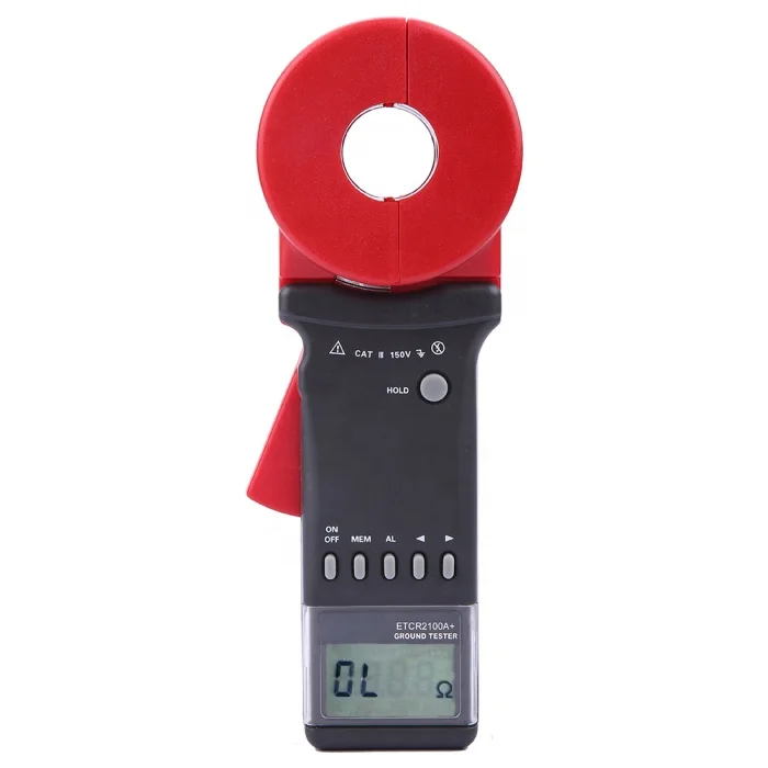 

ETCR2100A+ Digital Clamp On Ground Earth Resistance Tester Meter / Clamp Earth Resistance Tester