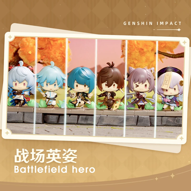 Genshin Impact Anime Figure Liyue Battlefield Heroes Theme 2 Toy Figurine Anime Kawaii