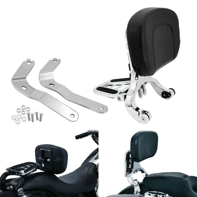 

Модифицированная складная выдвижная спинка сиденья, универсальная задняя спинка для Harley Softail Road Glide King, не требующая разрушительной установки.