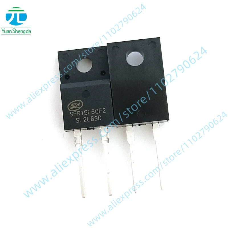 

5PCS New Original 15A600V Fast Recovery Diode TO-220F-2 SFR15F60F2