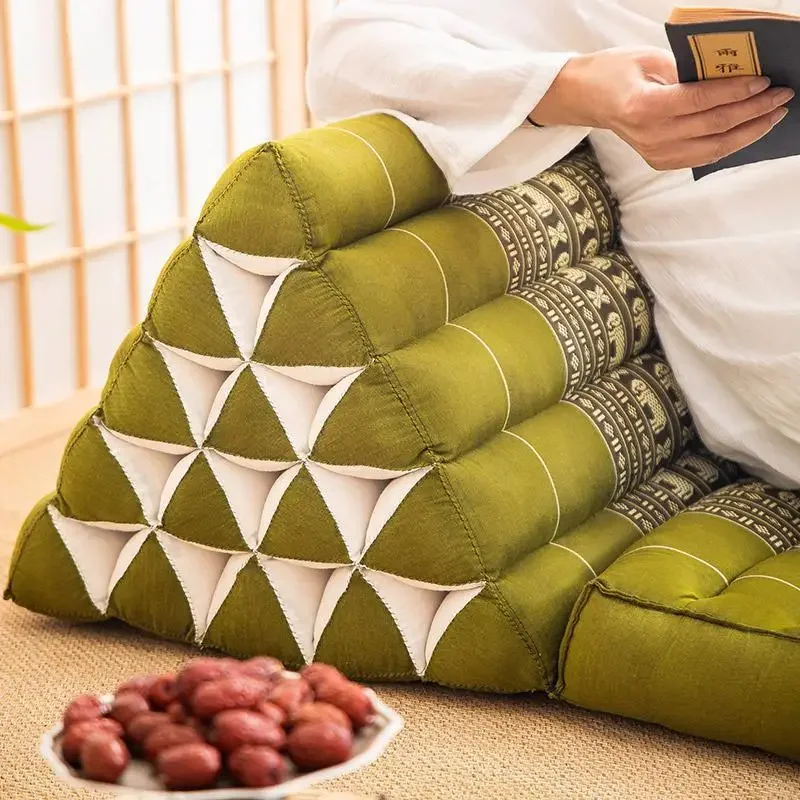 Triangular cushion household sofa large backrest tatami bay window lunch break outdoor lying mat