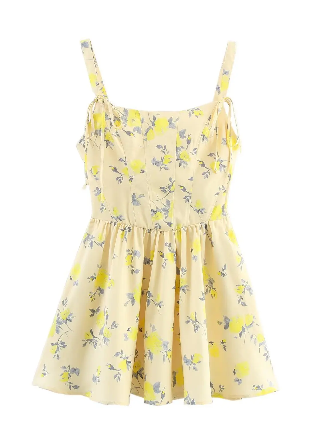 ชุดเดรสไหมพรมถักสำหรับผู้หญิง ดีไซน์ทันสมัย ใส่ได้หลากหลายโอกาส เหมาะสำหรับฤดูร้อน รุ่น ZARZ Sli Floral antung ort Dr Slimming Faionable