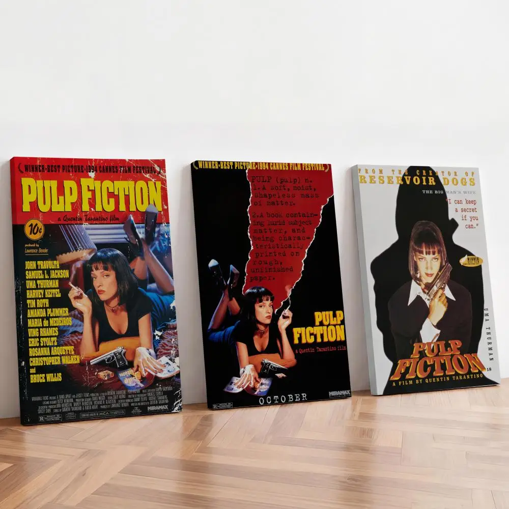 P-Pulps F-Fiction Painting Calligraphy Inner Frame Album Cover Art Coffee House Bar Room Wall Decor