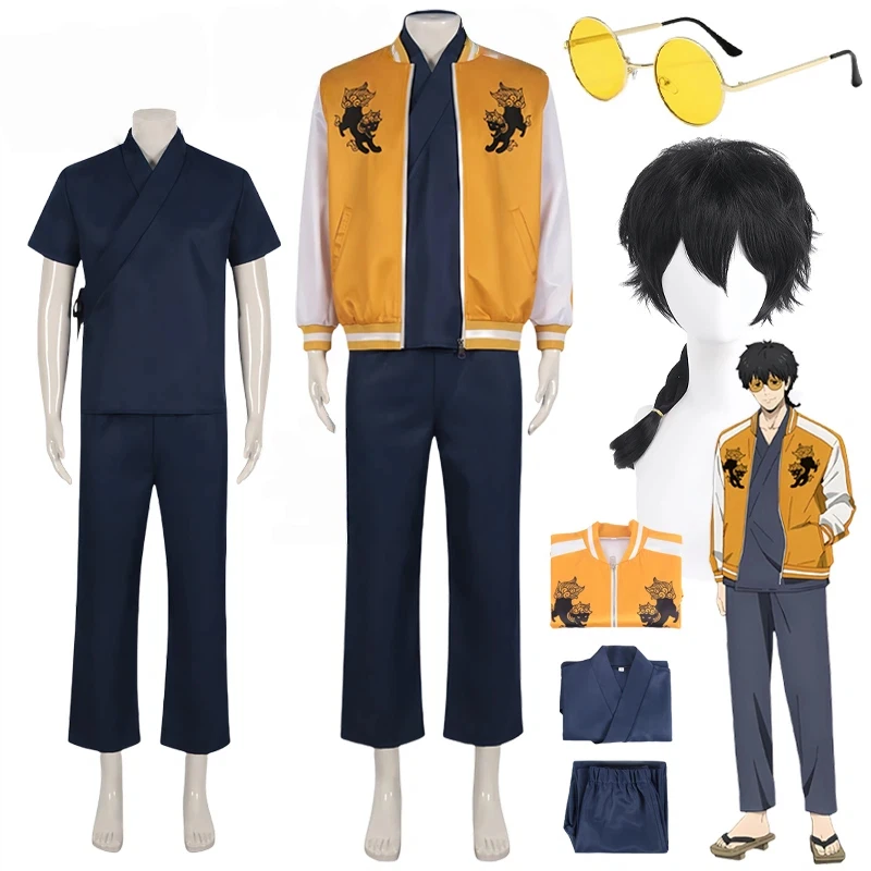 Anime Togame Jo Cosplay Giacca a vento Costume Cosplay Uniforme Ricamo Giacca stampata Togame Jo Halloween Cos Uomini adulti