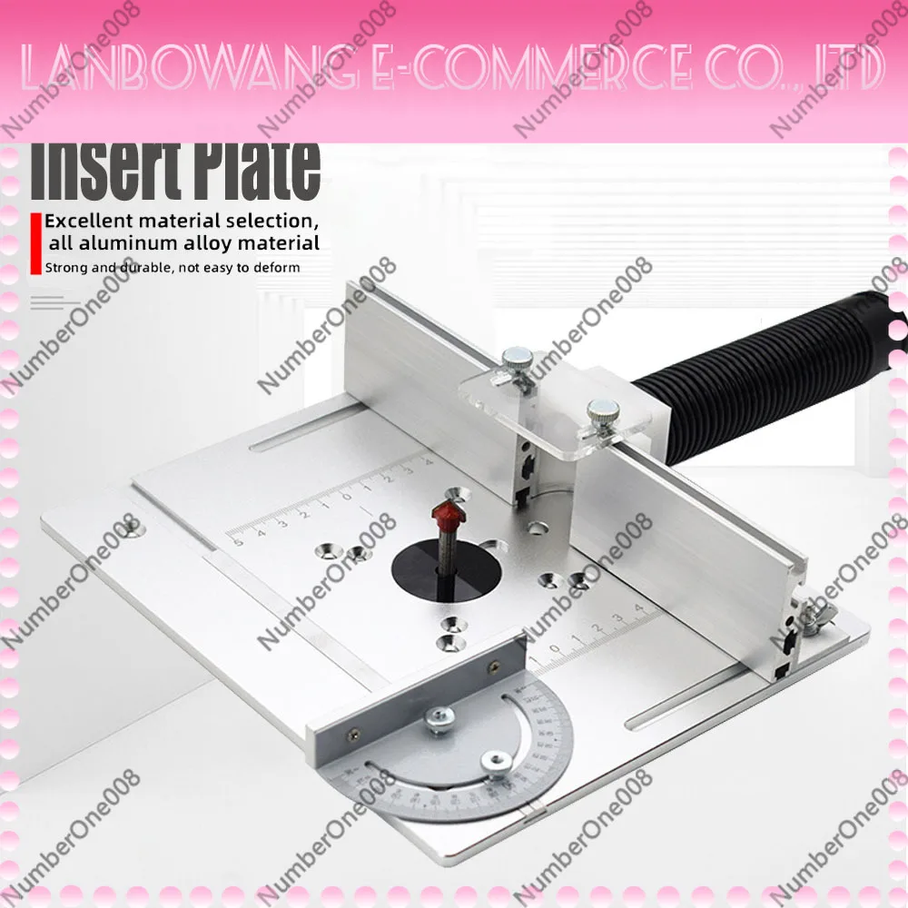 Universal Router Lift Plate for Woodworking Table Insert Plate Fit Trimmer Engraver Milling Machine