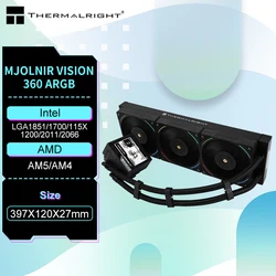 Thermalright MJOLNIR VISION 360 ARGB water-cooled 3.5-inch IPS LCD screen, 14th generation LGA1851/AM5 heat sink