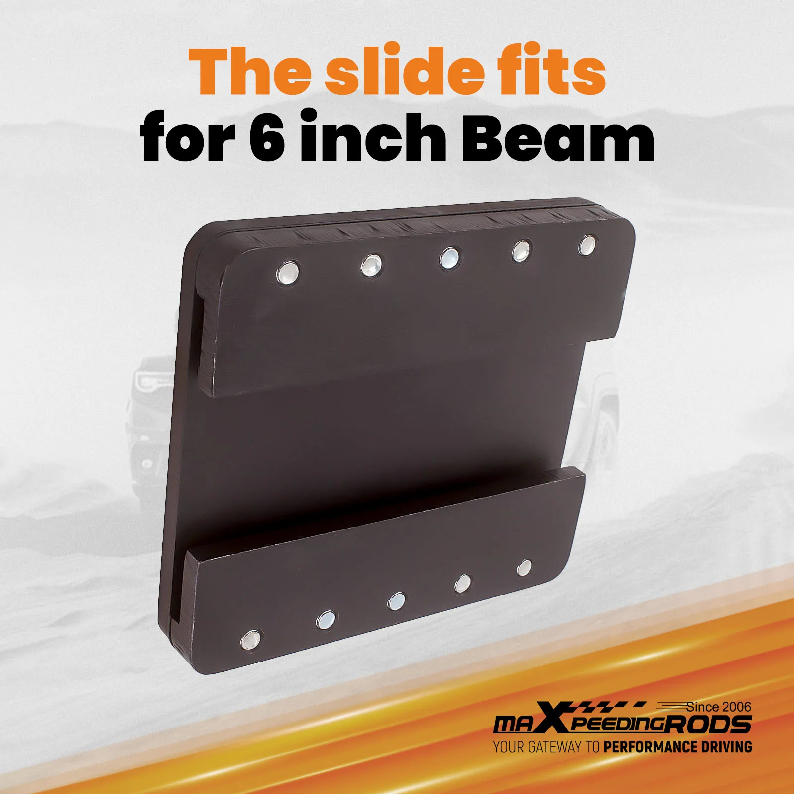 Log Splitter Slide Wedge and Cylinder Mount Kit 1'' Thickness For 6 Inch Beam