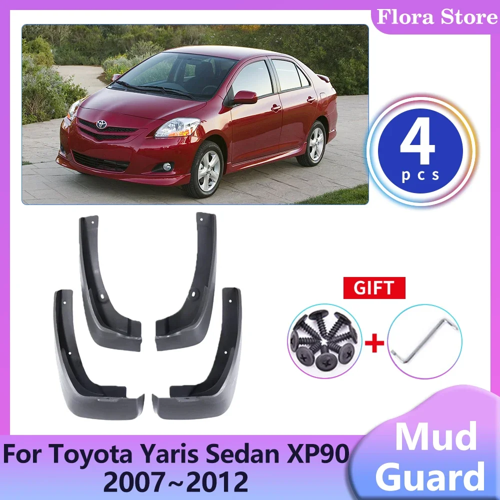 Auto Kotflügel für Toyota Yaris Limousine Belta Vios Limousine xp90 2007 ~ 2012 Heck kotflügel Spritz schutz Rad schutz abdeckungen Zubehör