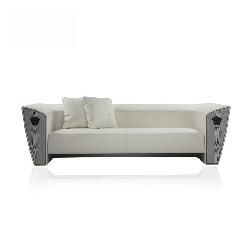 Luxury high-end design Italian brand living room furniture Beautiful combination sofa Living room sofa furniture (1 + 2 + 4)