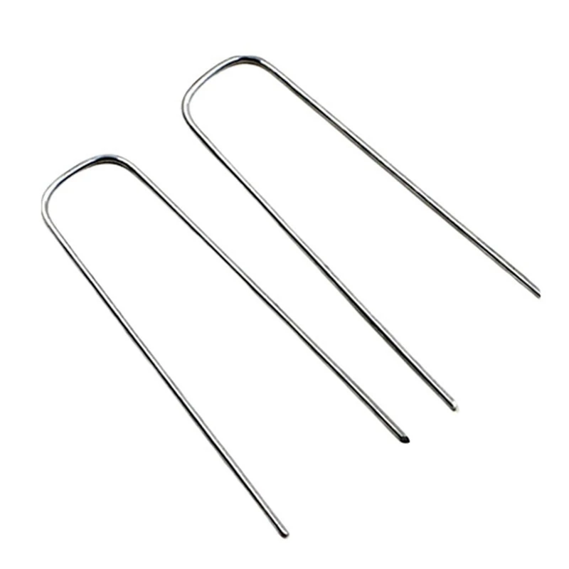 Garden Pegs Stakes Securing Lawn U Shaped Nail Pins Spacefor Weed Control Membrane/Fabric/Artificial Grass