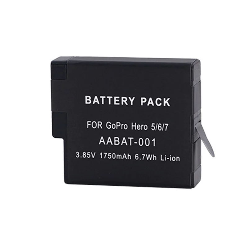 3.85V 1680mAh Black Battery AABT-001 Fully Decoded for GoPro Hero 5 Hero 6 Hero 7 Sports Camera Battery