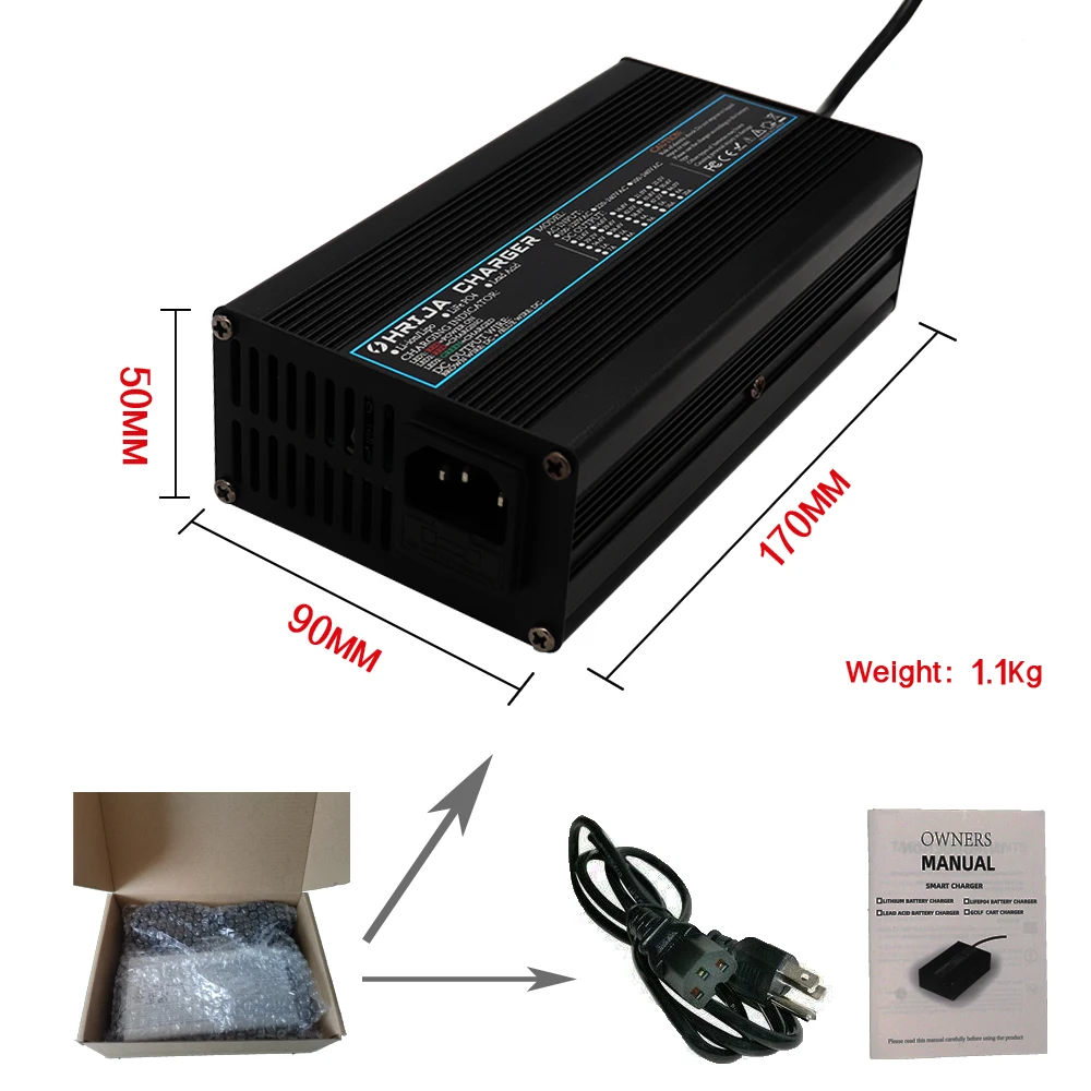 Imagem -05 - Carregador Inteligente com Caixa de Alumínio Adequado para 14s 51.8v Bateria de Íon de Lítio ao ar Livre Equilíbrio do Carro Carro Seguro e Estável 58.8v 8a